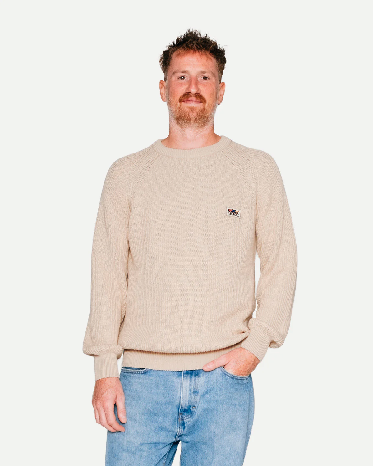 Erstwhile Knitted Jumper - Oatmeal - Image 4