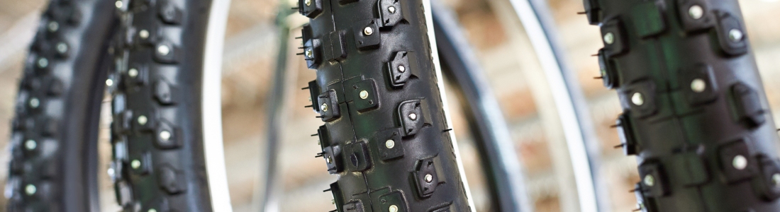 Bicycle winter tires an assortment of the store